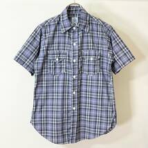 希少《 Mint Condition(Daed) / NEW LIGHT SHIRT 》超極上品【 POST OVERALLS ニューライトシャツ 紫グレー 半袖シャツ S アメリカ製 】_画像10