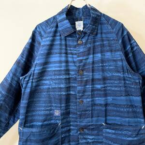 希少《 Mint Condition / Blue Splash / Large 》18ss 美品【 POST OVERALLS アメリカ製 ブルースプラッシュ 大戦 カバーオール 】 