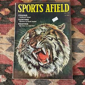  rare { SPORTS AFIELD / 1943 year 9 month }40s[ Vintage America outdoor magazine book@ hunting fishing . Tiger 27 ]