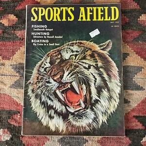 希少《 SPORTS AFIELD / 1943年9月 》40s【 ビンテージ アメリカ アウトドア雑誌 本 ハンティング フィッシング 虎 タイガー 27 】