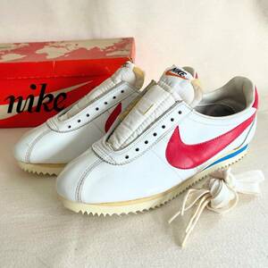 希少《 Dead Stock / LEATHER CORTEZ-DX / US8 》70s 80s デッド【 NIKE 日本製 当時 オリジナル レザー コルテッツ ビンテージ 箱付 】 