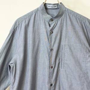 希少《 OLD ISSEY / Made in Italy 》80s 90s 美品【 issey miyake MEN ビンテージ イッセイミヤケ イタリア製 ノーカラーシャツ S 】