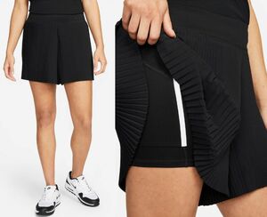 M NIKE GOLF lady's pleat Short inspection inner pants shorts tights running training culotte skirt WMNS black 