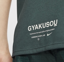 残少 XS NIKE NRG GYAKUSOU SS Tシャツ 検 ランニング アンダーカバー UNDERCOVER ギャクソウ レディース人気 半袖 モスグリーン 深緑_画像8