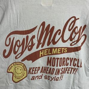 TOYS McCOY HELMET トイズマッコイ ヘルメット × Harvey Ball バーベイボール スマイル ROAD RIDER Tシャツ 白 S ホワイトの画像9