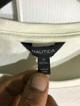 NAUTICA ノウチカ ノーティカ デカロゴ グラフィックデザイン ？ 長袖 Tシャツ ロンT 白 ホワイト M_画像4