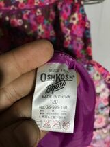 OSHKOSH B'gosh オシュコシュ ボブソン 裏付き カラフル 花柄 フラワー コーデュロイ ワンピース 120 紫_画像5