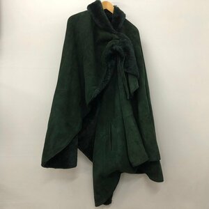 TEI【中古品】 CHRISTIA ムートン ファー コート サイズ42 グリーン 〈147-230817-TS-3-TEI〉