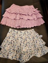 【送料無料】used 西松屋　キュロットスカート ショートパンツ 女の子 スカパン　ピンク　花柄　100サイズ　キッズ　ベビー_画像3