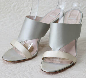  beautiful goods [ Emilio Pucci ] satin face mules manner sandals 36.5(23.5) v833-2744