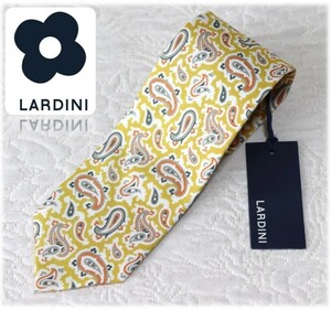 新品タグ付き【LARDINI ラルディーニ】シルク100％ グラデーションペイズリー ネクタイ v2215