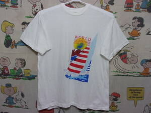 80s LULEA WORLD CHAMPIONSHIP Tシャツ M 1988年 ルーレオ ワールドチャンピオンシップ ボート ヨット レース セーリング マリン スポーツ