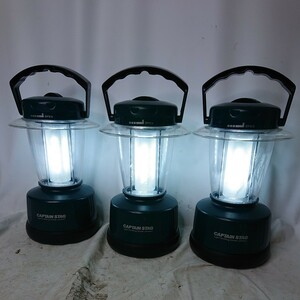 【中古】LEDランタン 電池式 CAPTAIN STAG　Light Emitting Diode Lantern キャンプ アウトドア用品