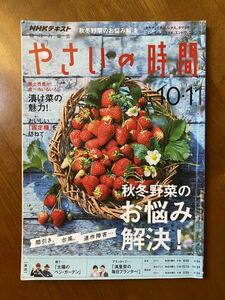 雑誌　「NHKテキスト　やさいの時間」　2018年10・11月　秋冬野菜のお悩み解決　漬け菜の魅力