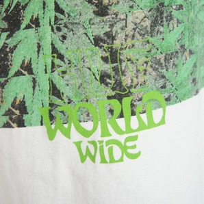 HUFハフ FOUR＆TWENTY 半袖Tシャツ カットソー 420PLANT LIFE ホワイト白811Nの画像5