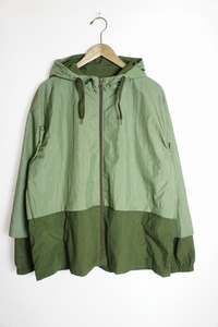 美品 CLANE HOMME クラネ オム NYLON LAYERED JACKET ナイロン レイヤード ジャケット 26104-0511 緑815N