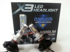 エブリィ エブリィワゴン PHILIPS LED チップ PHILIPS 12000ルーメン 3000K 6500K 8000K H4 Hi Lo ヘッドライト 車検対応