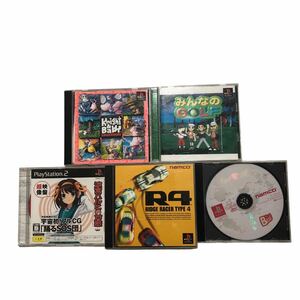 ★ PS ソフト プレステ プレステ2 5枚セット みんなのGOLF リッジレーサー ナイトアンドベイビー Tales of Destiny 他