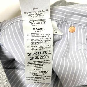 ★定価¥47000★美品★DENHAM デンハム RAZORウールパンツ 27 slim fit ★ロンハーマンの画像7