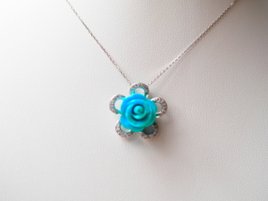  turquoise ( turquoise ) nature color SV pendant top 
