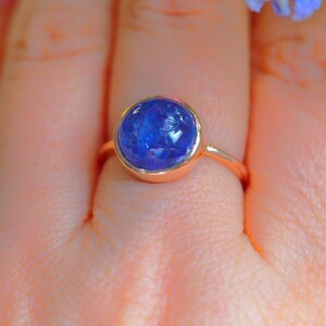 K10 tanzanite ring 11 number small .. ring 