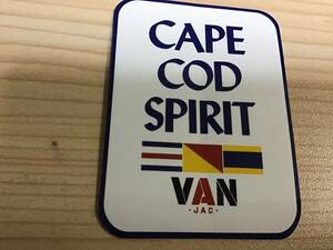 VAN JAC CAPE COD SPIRIT ステッカー　　別注超貴重　　J.PRESS Kent