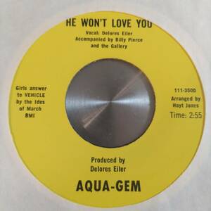 ◆即決◆VERY RARE◆FUNK CROSSOVER NORTHERN SOUL◆◆AQUA-GEM(DELORES EILER)◆◆◆HE WON'T LOVE YOU◆◆ORIGINAL◆MINT!!コンピ収録曲