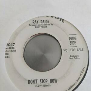 ◆即決◆MEGA RARE◆NORTHERN SOUL CROSSOVER FUNK SWEET SOUL◆◆RAY PAIGE(AKA RALFI PAGAN)◆◆DON'T STOP NOW◆◆◆ORIGINAL◆PROMO!!