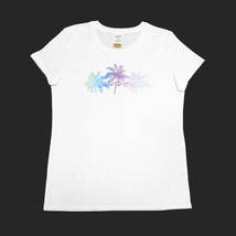 ★SALE★Victoria's Secret/ヴィクトリアシークレット/Pink/ピンク★グラデーションラメプリントTシャツ (White/M)_画像1