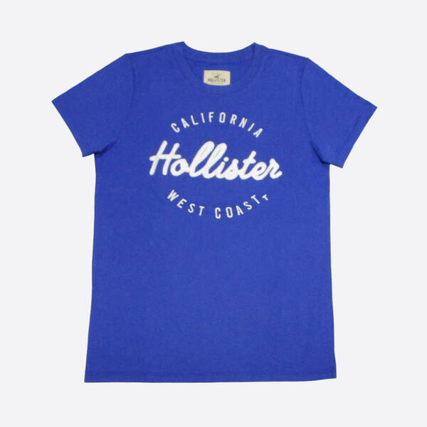 ★SALE★Hollister/ホリスター★アップリケロゴTシャツ (Blue/S)
