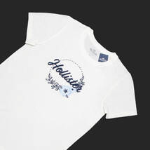 ★SALE★Hollister/ホリスター★フローラルロゴ刺繍Tシャツ (White/S)_画像2