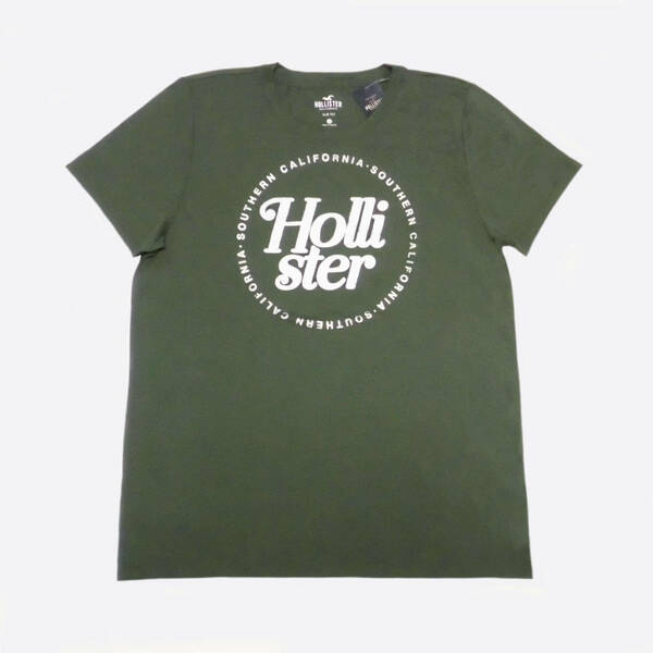 ★SALE★Hollister/ホリスター★メタリックプリントTシャツ (Olive/L)