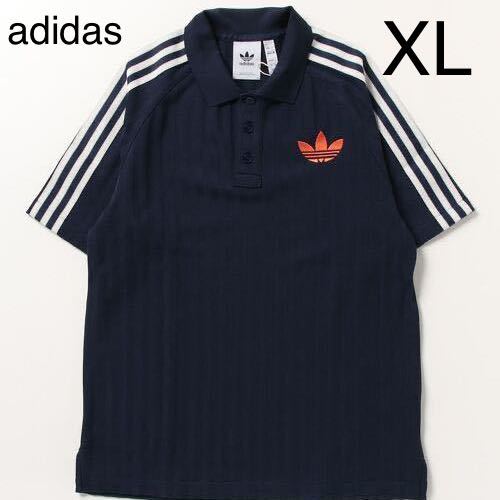 アディダス adidas ワッフルポロシャツ メンズ 3st ホワイト XL