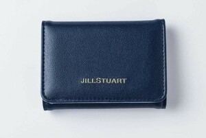 新品ジル限定　三つ折り財布　JILLSTUART ジルスチュアート　ネイビー青　新品未使用　ウォレット