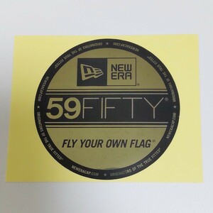 送料63円〜 正規品 NEWERA ニューエラ FLY YOUR OWN FLAG 台紙超横長 ステッカー 検) 非売品 販促品 59FIFTY サイズステッカー ノベルティ