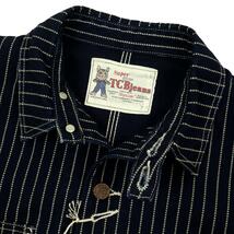 【S2822】【新品】TCBjeans ティーシービージーンズ カバーオール デニムジャケット TABBYS JACKET　タビーズジャケット サイズ34_画像4