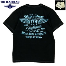 【B2343】【新品】THE FLAT HEAD フラットヘッド Tシャツ カットソー トップス ブラック サイズ36_画像1