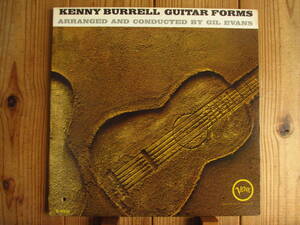 オリジナル / Kenny Burrell / ケニーバレル / Guitar Forms / Verve Records / V-8612 / US盤 / 黒T / VAN GELDER刻印