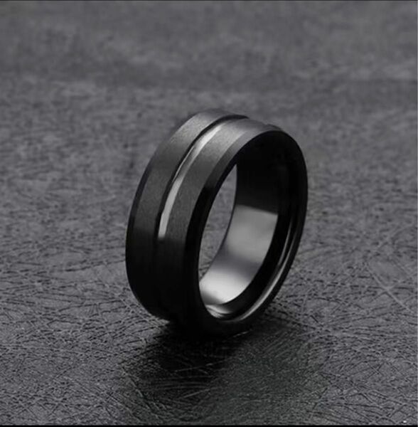 【22号】リング メンズ レディース 男女兼用 ブラック シンプル 指輪 アクセサリー メンズ指輪 男性 指輪 リング 