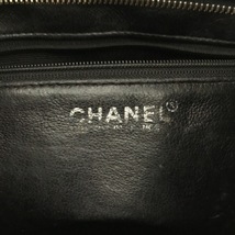 シャネル CHANEL トートバッグ A01804 復刻トート キャビアスキン 黒 マットシルバー金具 バッグ_画像7