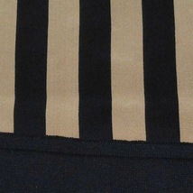 アクリス AKRIS 半袖カットソー サイズI 38 - 黒×ベージュ レディース ストライプ トップス_画像6