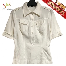 エポカ EPOCA 七分袖ポロシャツ サイズ40 M - 白 レディース トップス_画像1