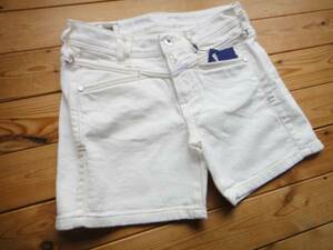  Mali te franc sowa Jill bo-! new goods white Denim short pants *W61* postage 360 jpy 