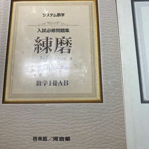 入試必修問題集練磨数学１・２・Ａ・Ｂ　国公私立大学編 （システム数学）3rd edition河合塾数学科講師編著　啓林館編集部編著