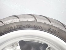 βEG06-1 ヤマハ マジェスティS SG28J XC155 (H26年式) 純正 フロントホイール 振れ・リム打ち無し！タイヤに小ヒビ有り！3分山残！_画像6