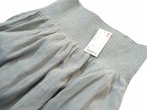 新品 UNIQLO ユニクロ イージー ロング スカート L グレー マキシスカート フレアスカート _画像4