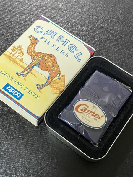 zippo Camel Cigarettes SINCE 1913 キャメル 立体メタル 限定品 希少モデル ヴィンテージ 1998年製 CAMEL FILTERS 専用ケース 保証書付き