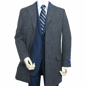 新品!OXFORD CLASSIC ツイードコート 秋冬物 MOON社製生地使用 チャコールグレー 0018 M