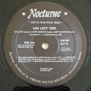 LPA22311 ルー・レヴィー・トリオ / THE LOU LEVY TRIO 輸入盤LP 盤良好 スペインの画像3