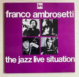 LPA22340 フランコ・アンブロゼッティ FRANCO AMBROSETTI / THE JAZZ LIVE SITUATION 輸入盤LP 盤良好 イタリア
